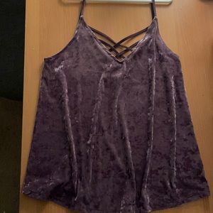 Velvet purple top